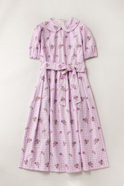 Tulle gingham&daisy Colette dress