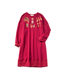 Royal parade EMB sweatshirt dress