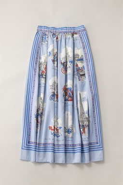 Bonjour Paris long skirt