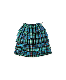 Tartan check dirndl skirt