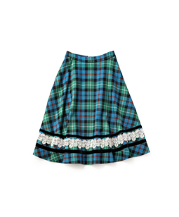 Tartan check dress skirt