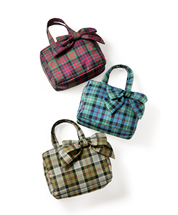 Tartan check ribbon Bag