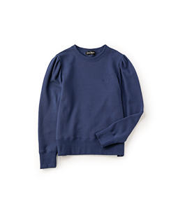 French fleece tuck sleeve pullover