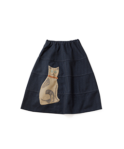 Tweedy cat cocoon skirt