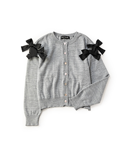 Shoulder ribbons cardigan