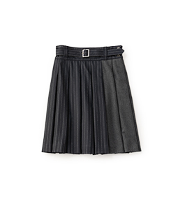Churchill stripe・British cloth skirt