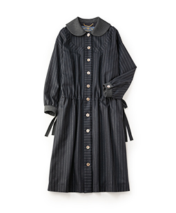 Churchill stripe coat dress