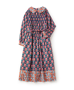 Revival pattern mix dress