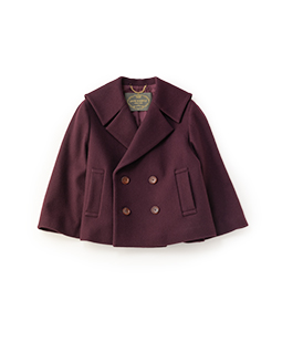 Winter marine collar cape jacket