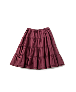 Typewriter tiered skirt