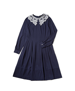 Bio-T-cloth cutwork collar onepiece