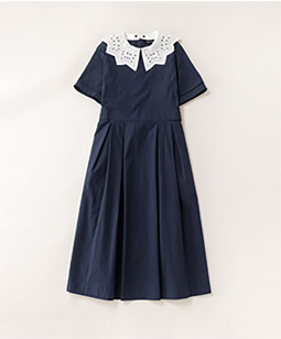 Doily collar dormitory dress