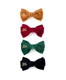 EMB logo ribbon hair corsage