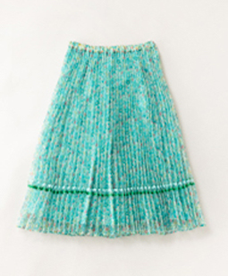 Sheer Betsy pleats skirt