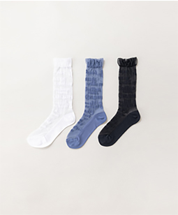 Sheer logos crew socks