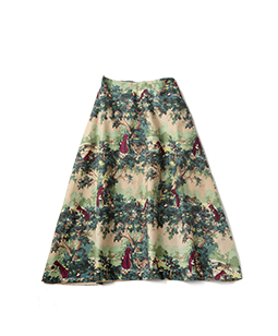 To the forest flare skirt