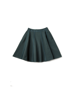 Cashmere doeskin gored skirt