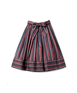 Regimental stripe dress skirt