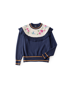 Platok embroidery sweater