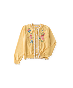 Platok embroidery cardigan