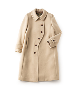 Double melton chester coat