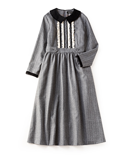 British wool velvet colette dress