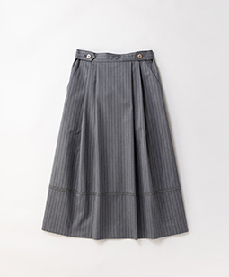 British stripe tea house skirt