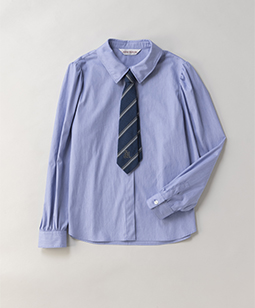 Wire collar necktie shirt