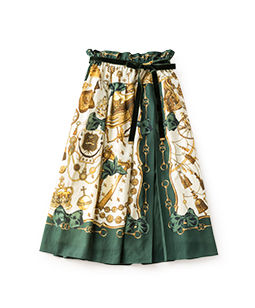 Stay gold wrapped skirt