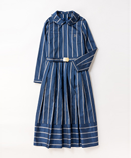 Regimental stripe dormitory dress