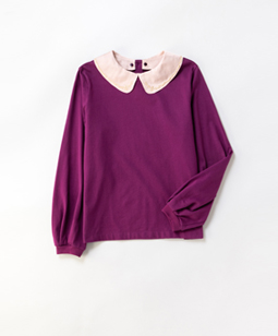 Relief collar pullover