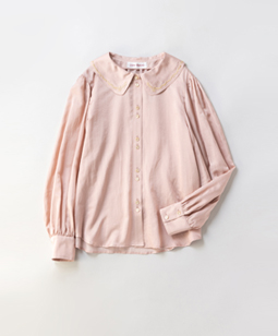 Relief collar blouse