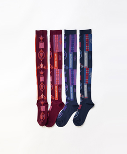 Royal library over-knee socks