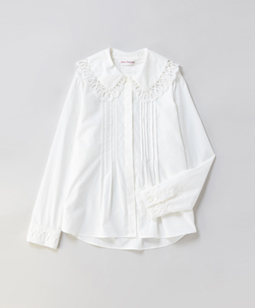 Scallop lace blouse