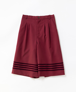 Winter marine culotte pants