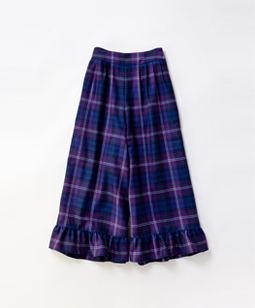 Tartan check drawers pants