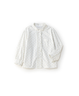 Vintage pattern cloth cropped blouse