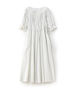 Vintage pattern cloth empire dress