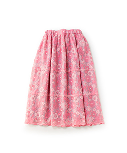 Flower lace lantern skirt