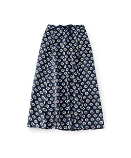 Pieces of Flowers flare skirt