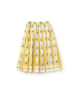 Winter leaf gored skirt