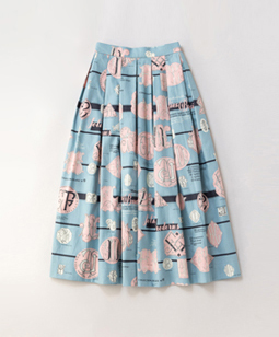 Jolies broderies tuck skirt