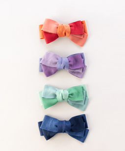 Color palette ribbon corsage