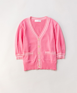 Puffy sleeve cricket cardigan