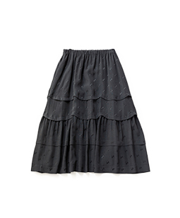 Ribbon jacquard dirndl skirt 