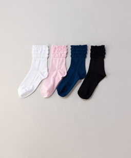 Frill-trim socks