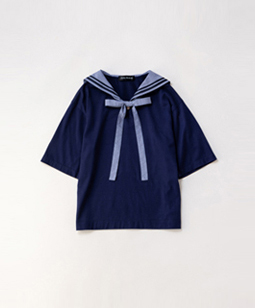 Marine collar pullover