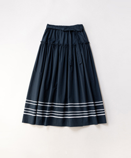 Cotton typewriter marine skirt