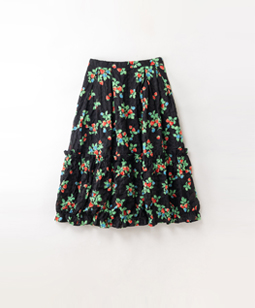 Shirring Very berries skirt