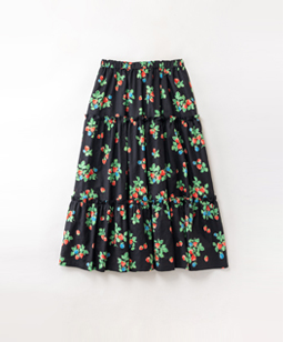 Very berries tiered skirt